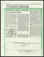 American claims Kremer man-power prize, Flight International (2 items)