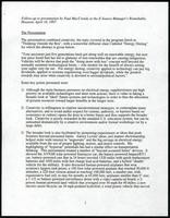 Follow-up to presentation by Paul MacCready at the E-Source Managers Round Table (Houston, TX) (4 items)