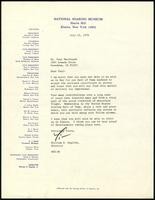 National Soaring Museum letter (1 item)