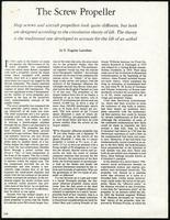 The screw propeller, Scientific American, Vol. 243 (12 items)