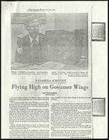 Flying high on Gossamer wings, Los Angeles Times (4 items)
