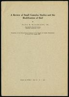 A Review of small cumulus studies and the modification of hail, Nubila Anno IV, N. 1 (11 items)
