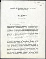 Assessment of atmospheric effects on the behavior of aircraft vortices (15 items)