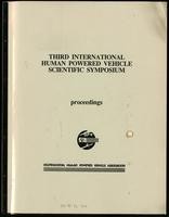 Muscle-powered flight, Third International Human Powered Vehicle Scientific Symposium prodeedings (7 items)