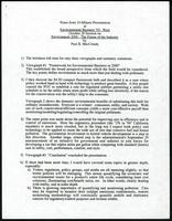 Environmental Business '93, Environment 2000 - the future of the industry (4 items)