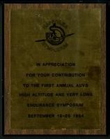 HAPP/VLEA Symposium plaque (1 item)