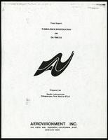 Turbulence investigation on DaVinci II (36 items)