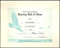 United States Soaring Hall of Fame membership (1 item)