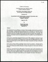 Further than you might think, Transportation and Global Climate Changes (Asilomar, CA) (13 items)