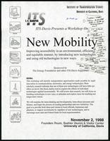 New Mobility: a ITS UC Davis workshop (149 items)
