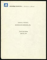 Meteorology Research annual report (20 items)