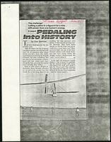 Pedaling into history, Science Digest (3 items)