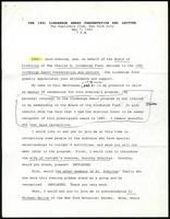 Comments as Master of Ceremonies, Lindbergh Award Presentation (New York, NY) (16 items)