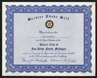 Rotary Club of Ann Arbor North, Michigan (1 item)