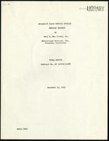 Flagstaff cloud physics studies service project (6 items)