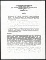 The excitement and value of engineering, ASME Ralph Coats Lecture (Anaheim, CA) (5 items)