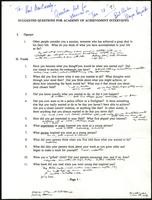 Educational programs: correspondence and papers (71 items)