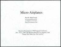 Micro Airplanes, Things that think, see, feel and do (Los Angeles, CA) (45 items)