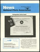 Aviation milestone, National Pilots Association News, Vol. 17, no. 11 (2 items)