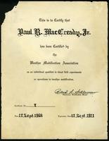 Weather Modification Association certification (2 items)