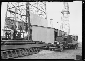 Welding casing at Del Rey, American Pipe & Steel, Southern California, 1935