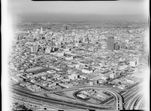 Aerial photographs of Downtown Los Angeles, CA, 1964