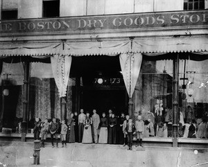 Old J.W. Robinson Company store on Broadway Street in Downtown Los Angeles