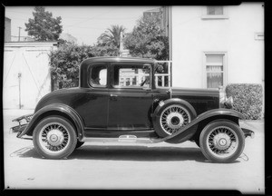 Chevrolet coupe owned & assured by Sophia Padgett, Southern California, 1934