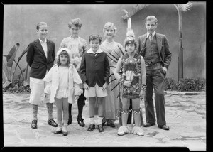 Group of kiddie players at B'nai B'rith Temple, Southern California, 1930