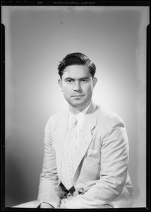 Portrait for passport, Jose Rodriguez, Southern California, 1934