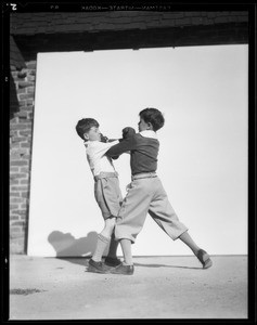 Kiddies eight years in play prints, Southern California, 1932