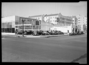 Used car lot, Southern California, 1935