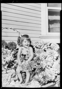 Baby, dahlia show pubilcity, Southern California, 1933