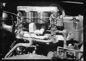 Gas eliminators installed in L.C. railway coach, Southern California, 1934