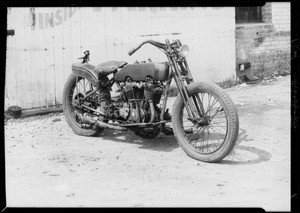 Motorcycle, Southern California, 1934