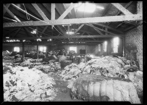 Ruins from fire on 3rd floor at 130 Llewellyn Street, Los Angeles, CA, 1935