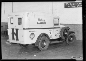 Helms Bakery truck, Helms Bakery assured, Southern California, 1933