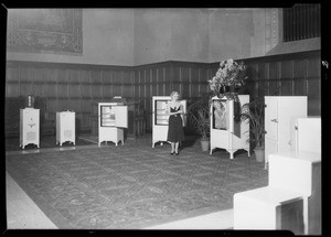 Refrigerator display at the Elks Club, Southern California, 1931