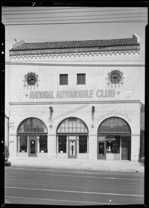 Buildings, gas station, etc., Southern California, 1931