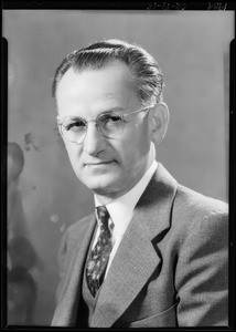 Portrait of H.A. Lewis, optometrist, Southern California, 1934