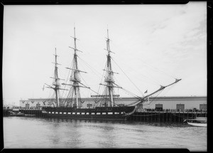 Frigate, U.S.S. Constitution (Old Ironsides), Southern California, 1933