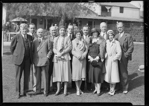 Judge Ben Lindsay, Hollywood Breakfast Club, Southern California, 1931