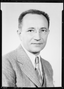 Mr. Becker portrait, Southern California, 1934