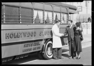 Newsreel location truck, Southern California, 1931