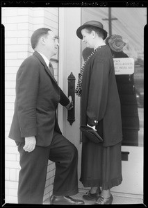 Mr. Weber and Mrs. Doald, Southern California, 1934