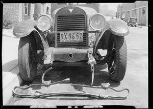 Hudson damage, Jones vs Terhune, Southern California, 1932