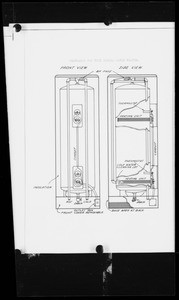 Drawings for lantern slides, Southern California, 1936