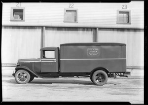 Cigar truck, Southern California, 1932