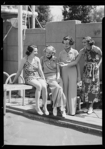 Social service girls at plunge, Ambassador Hotel, Los Angeles, CA, 1935