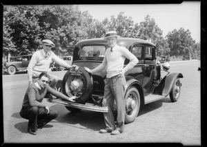 Ford run on G&J tires, Southern California, 1932